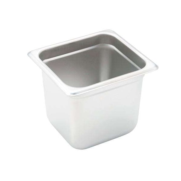 Winco Winco Sixth Size 6" 23 Ga Anti-Jam Stainless Steel Steam Pan - SPJP-606