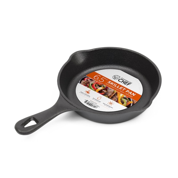 Commercial Chef 6 1/2 Cast Iron Skillet - CHFL650