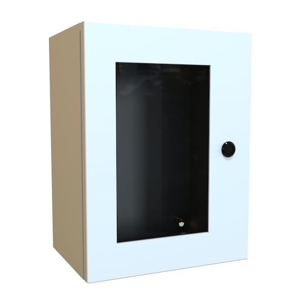 Hammond Steel Electrical Enclosures, 16 in H, 8 in D, 12 in W, NEMA 4, Hinged - EN4SD16128WLG