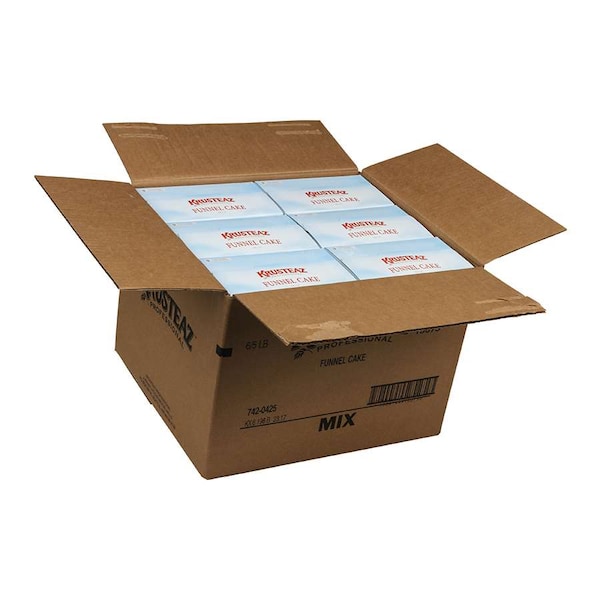 Krusteaz Mezcla Profesional para Funnel Cake de 5 lbs en Caja, Paquete de 6 - 742-0425