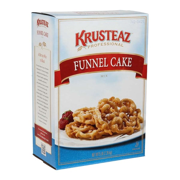 Krusteaz Mezcla Profesional para Funnel Cake de 5 lbs en Caja, Paquete de 6 - 742-0425
