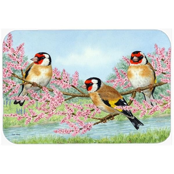 Carolines Treasures Carolines Treasures ASA2202LCB European Goldfinch Glass Large Cutting Board - ASA2202LCB