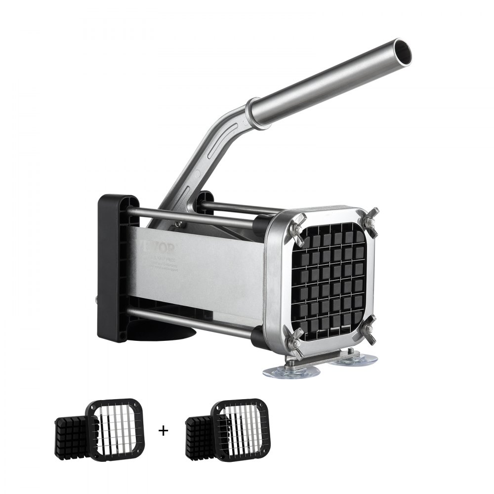 VEVOR French Fry Cutter Stainless Steel Potato Vegetable Slicer Chopper 2 Blades - SYWSQSTJWJ12IGYCYV0