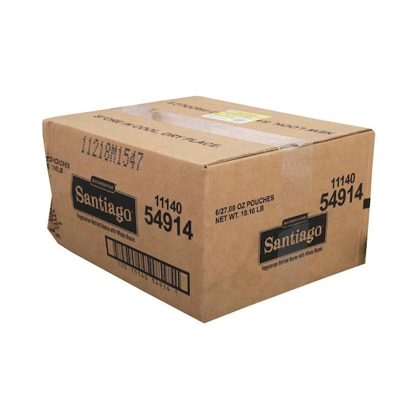 
Baf Santiago Santiago Frijoles Pintos Refritos Vegetarianos de 27.09 oz., paquete de 6 - 54914