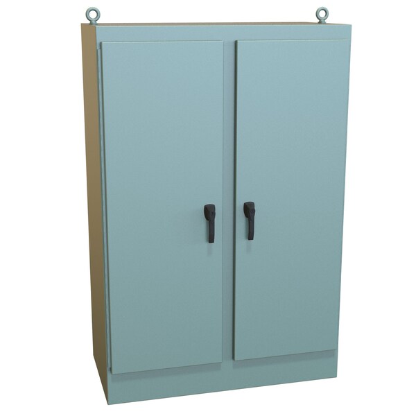 Hammond Steel Electrical Enclosures, 72 in H, 24 in D, 48 in W, NEMA 4, Hinged - HN4FS724824