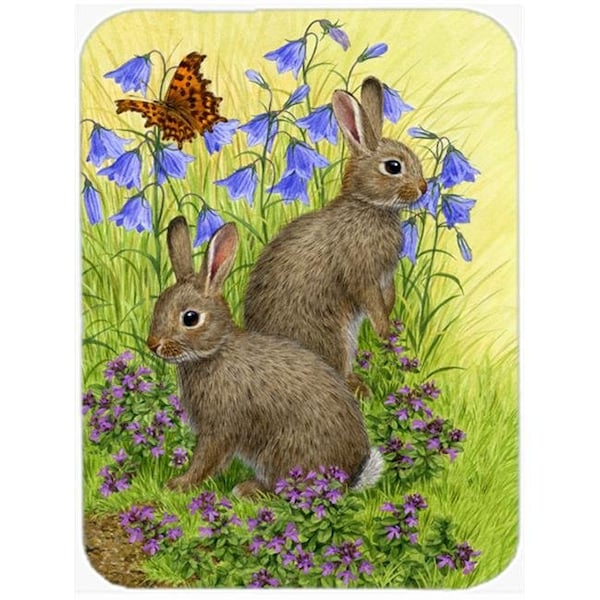 Carolines Treasures Carolines Treasures ASA2152LCB Rabbits Glass Cutting Board; Large - ASA2152LCB
