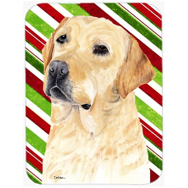 Carolines Treasures Carolines Treasures SC9336LCB 15 x 12 in. Labrador Candy Cane Holiday Christmas Glass Cutting Board - Large - SC9336LCB