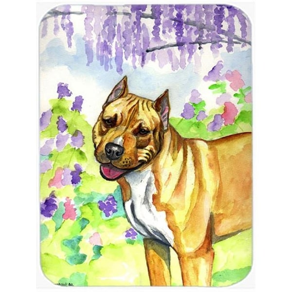 Carolines Treasures Carolines Treasures 7093LCB Pit Bull Glass Cutting Board - Large; 15 x 12 in. - 7093LCB