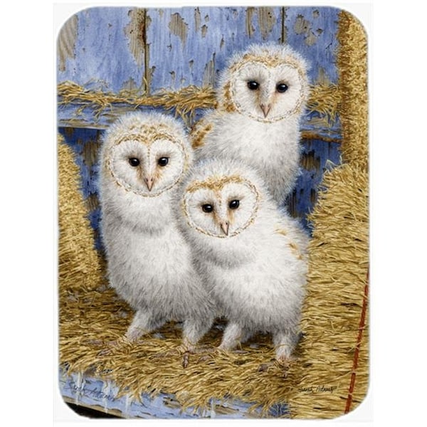 Carolines Treasures Carolines Treasures ASA2076LCB Barn Owl Chicks Glass Cutting Board; Large - ASA2076LCB