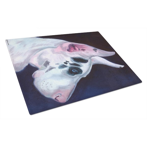 Carolines Treasures Great Dane Harlequin Glass Cutting Board Large - 7386LCB