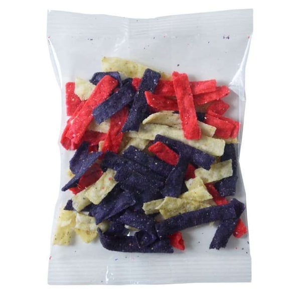 Tiras de Tortilla Tricolor Fresh Gourmet .5 oz., paquete de 100 - 43098