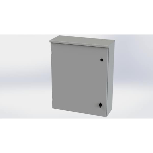 Saginaw Control & Engineering Galvanized Steel Electrical Enclosures, 30 in H, 8 in D, 24 in W, NEMA 3R, Hinged - SCE-30R2408LP