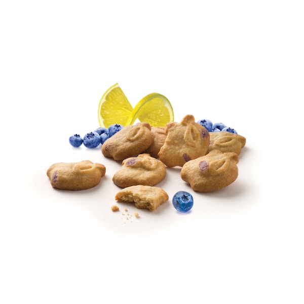 Bocadillos crujientes de blueberry y limón envueltos individualmente de Appleways, 1 oz., paquete de 108 - 71500.
