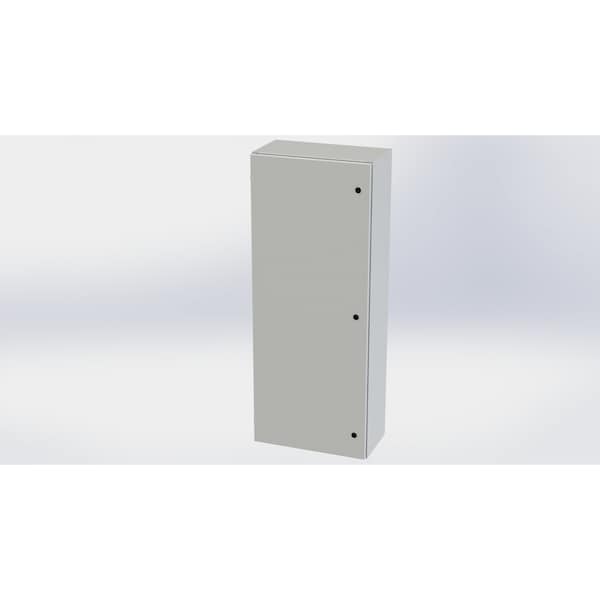 Saginaw Control & Engineering Carbon Steel Electrical Enclosures, 60 in H, 12 in D, 24 in W, NEMA 3R, 4, 12, 13, Hinged - SCE-60EL2412LPLG