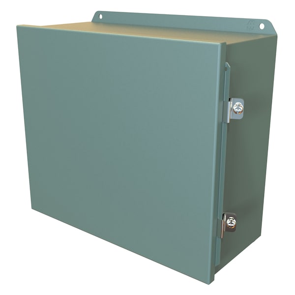 Hammond Steel Electrical Enclosures, 12 in H, 6 in D, 14 in W, NEMA 4, 12, Hinged - HJ12146HLP