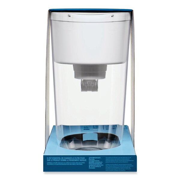 Brita Tahoe Water Pitcher with Standard Filter, 10 Cup, Clear, PK2 - 50684CT