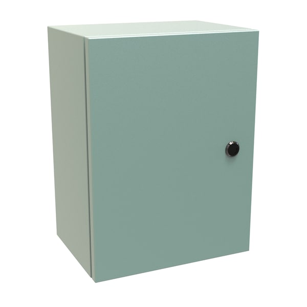 Hammond Steel Electrical Enclosures, 16 in H, 8 in D, 12 in W, NEMA 4, Hinged - EN4SD16128GY