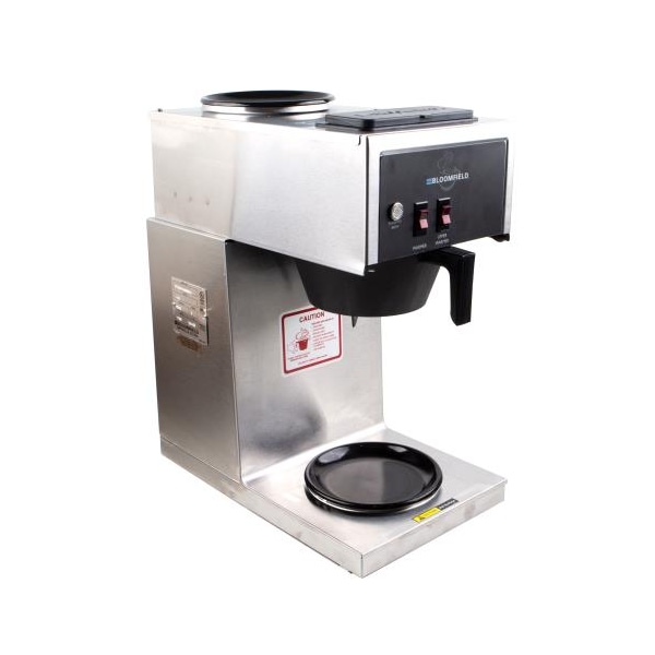 Bloomfield 12 Cup Koffee King® Pour-Over Coffee Brewer w/ 2 Warmers - 8543-D2