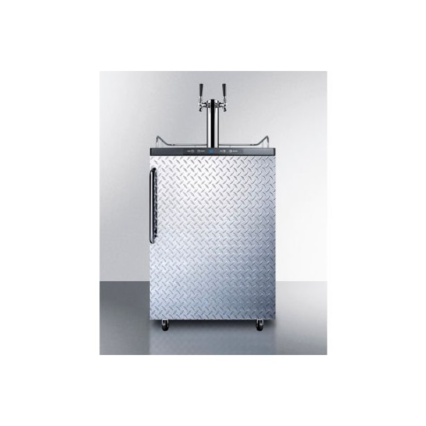 Summit Appliance Div. Summit-Beer Dispenser, Freestanding Residential Outdoor, 5.6 Cu. Ft., 49"H, S/S - SBC635MOSDPLTWIN