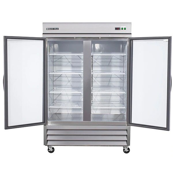 Maxx Cold Reach-In Refrigerator, Glass Door, Bottom Mount 49 CUFT - MXCR-49GD