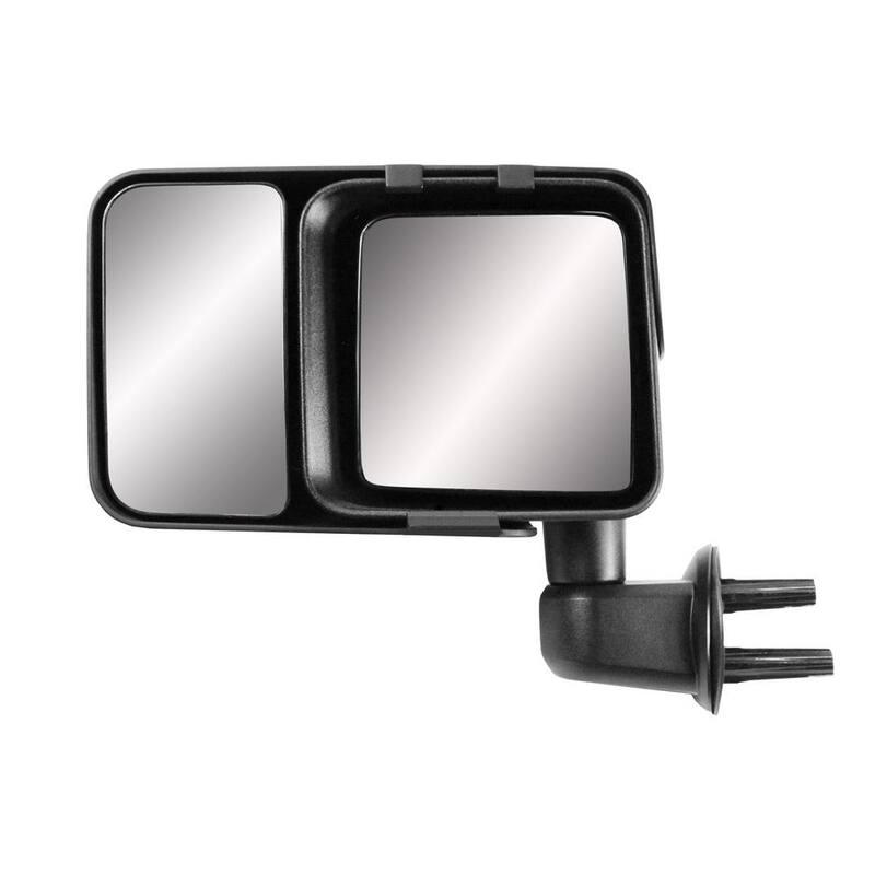Snap & Zap Clip-on Towing Mirror Set for 2007-2017 Jeep Wrangler and 2018 Wrangler JK - 80740