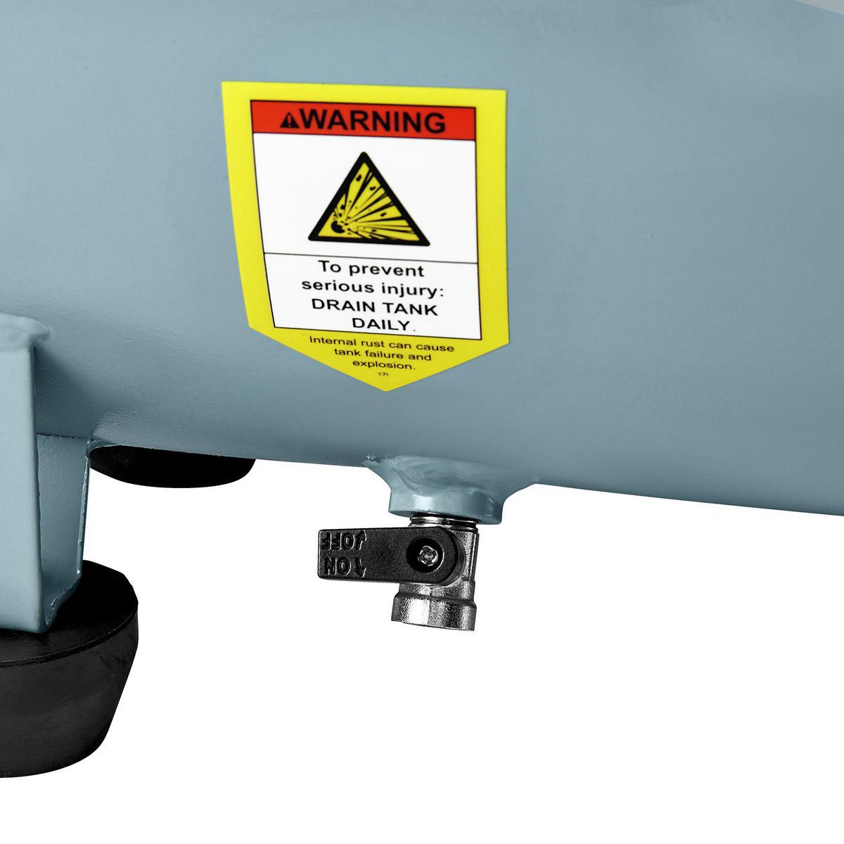 Compresor de aire portátil sin aceite Mcgraw de 8 galones, 1.5 HP, 150 PSI - 64294