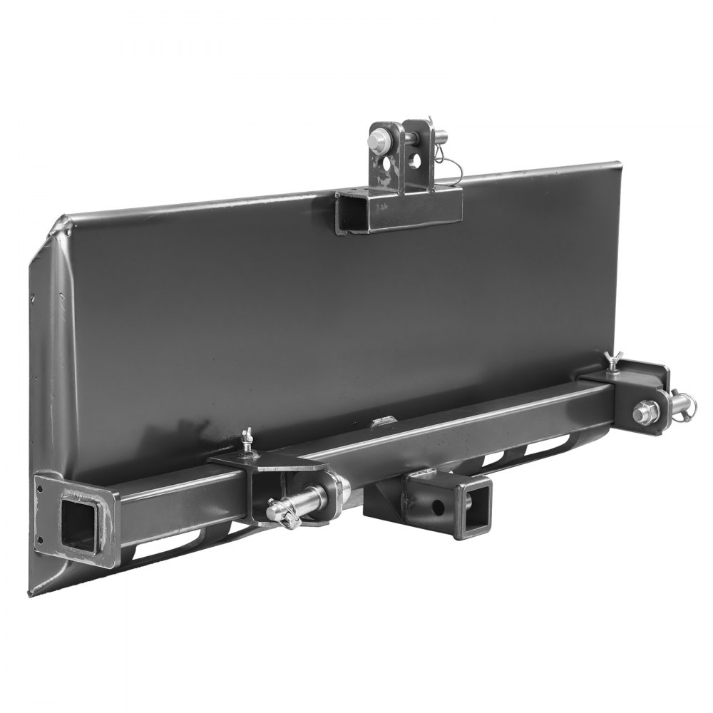 VEVOR Universal 3-point Skid Steer Plate, 5/16" Skid Steer Attachment Plate, Skid Steer Mount Plate Steel Adapter Loader, Compatible with Deere, Kubota, Bobcat, Mahindra Skid Steers and Tractors - HYAZB3DSPAZBZNM89V0