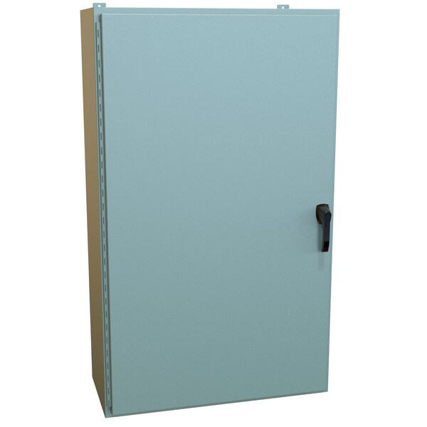 Hammond Steel Electrical Enclosures, 60 in H, 16 in D, 36 in W, NEMA 4, Hinged - HW603616GYHK