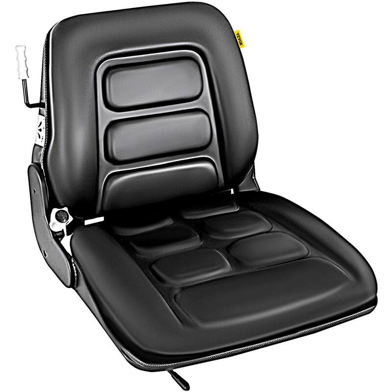 VEVOR Universal Forklift Seat with 3 Stage Weight Adjustment Forklift Seat Vinyl Compatible with Toyota Clark Cat Hyster Ysle - TOYOTAQCZY0000001V0
