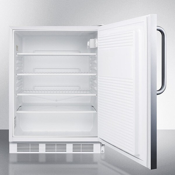 Summit Appliance Div. Summit-32"H All-Refrigerator For Built-In Use Under ADA Counters, , Lock, S/S Door,  - FF7LWBISSTBADA