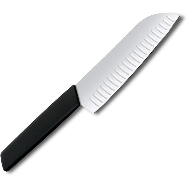 Swiss Army Brands 2024 Victorinox Kitchen Swiss Modern 7In Santoku Knife With Granton Blade Black - VIC-6.9053.17KB