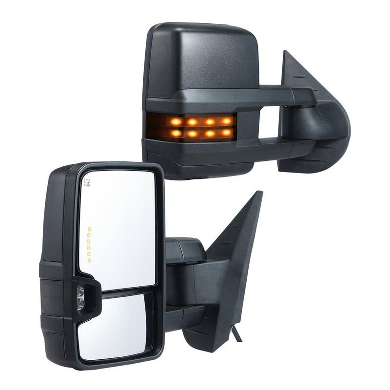 VEVOR Towing Mirrors Pair for Chevrolet Silverado (2007-2014)/GMC/Cadillac Manual Controlling Heating Defrost - QYJHZKXFLSLDA48L6V9
