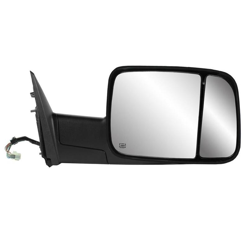 K Source Towing Mirror - DODGE RAM Pick-Up 1500,2500 (13-18), 3500 (12-18), w/Turn Signal, Puddle and Memory, RH, Heated Power - 60241C