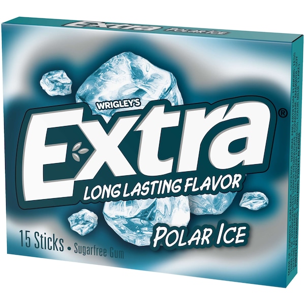 Chicle Polar Ice en porciones individuales, 15 piezas, paquete de 120 - 259646