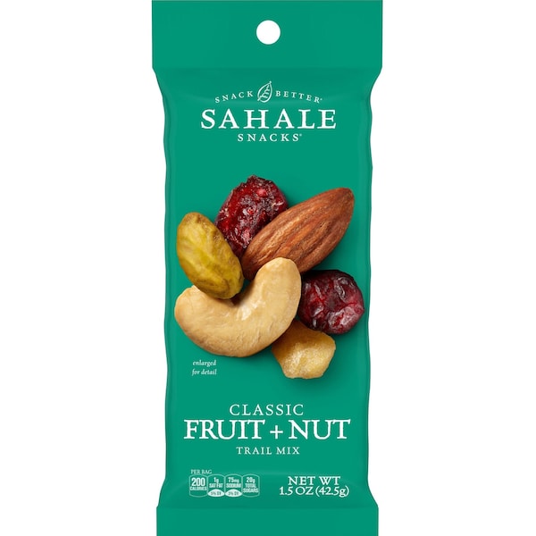Sahale Snacks Folgers Classic Mezcla de bocadillos de frutas y nueces para el camino, 18 paquetes - SMU00330