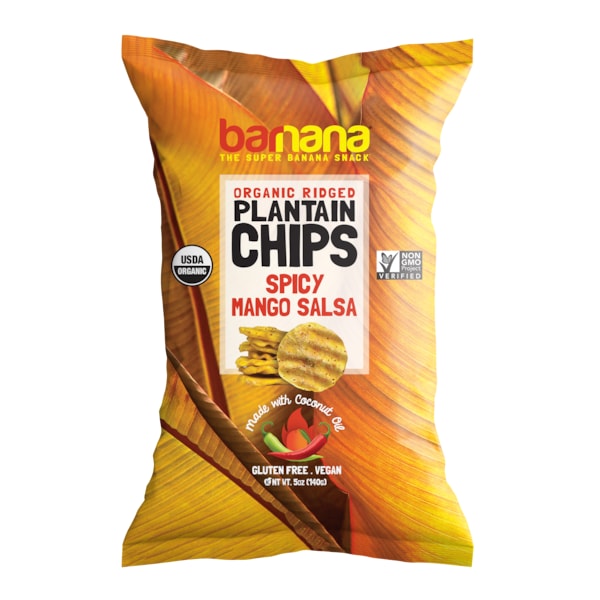 Barnana Plantain Chips Spicy Mango Salsa 5 oz., Paquete de 8 - 0635