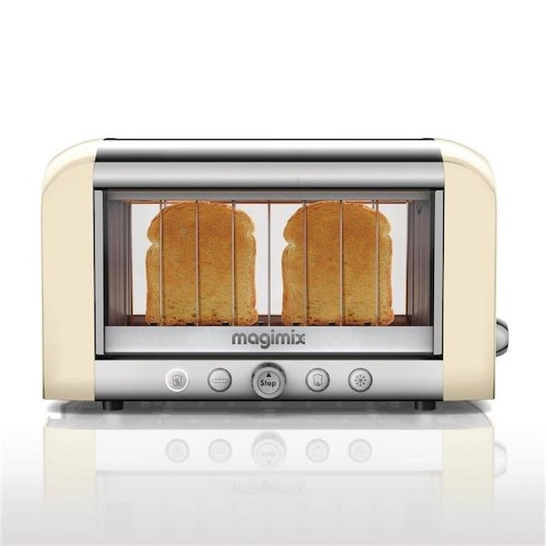 Magimix Magimix 11527LC 2 Slice Vision Toaster - Cream - 11527LC