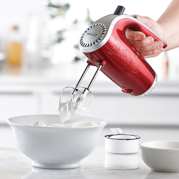 Brentwood Appliances Lightweight 5-Speed Electric Hand Mixer (Red) - HM-48R