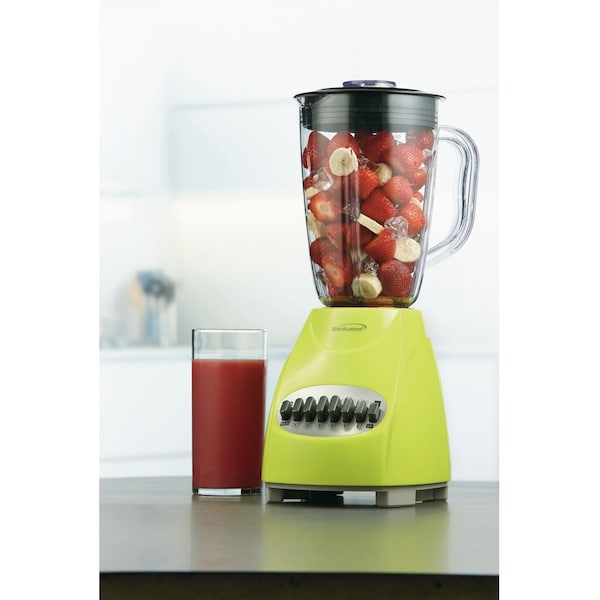 Brentwood Appliances Electric 50oz. 12-Speed Pulse Blender with Plastic Jar (Blue) - JB-220BL