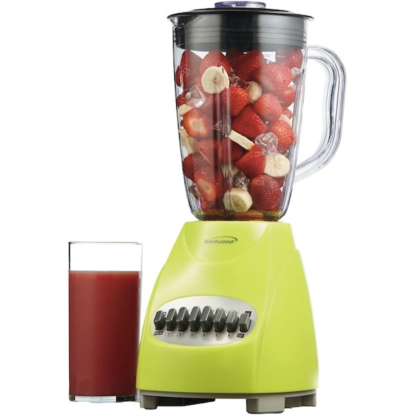 Brentwood Appliances Electric 50oz. 12-Speed Pulse Blender with Plastic Jar (Blue) - JB-220BL