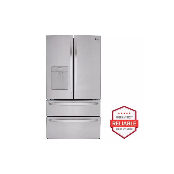 Almo 29 cu. ft. 4-Door French Door Refrigerator with External Water Dispenser and Dual Freezer Drawers - LRMWS2906S