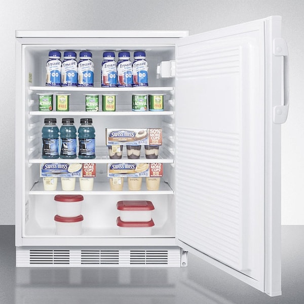 Summit Appliance Div. Summit  Commercial Built In Undercounter Refrigerator 5.5 Cu. Ft. White - FF7LWBI