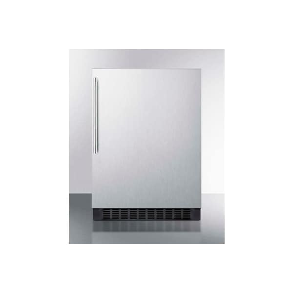 Summit Appliance Div. Summit  Undercounter Built In-Freestanding Refrigerator 4.6 Cu. Ft. Stainless Steel - FF64BXCSSHV