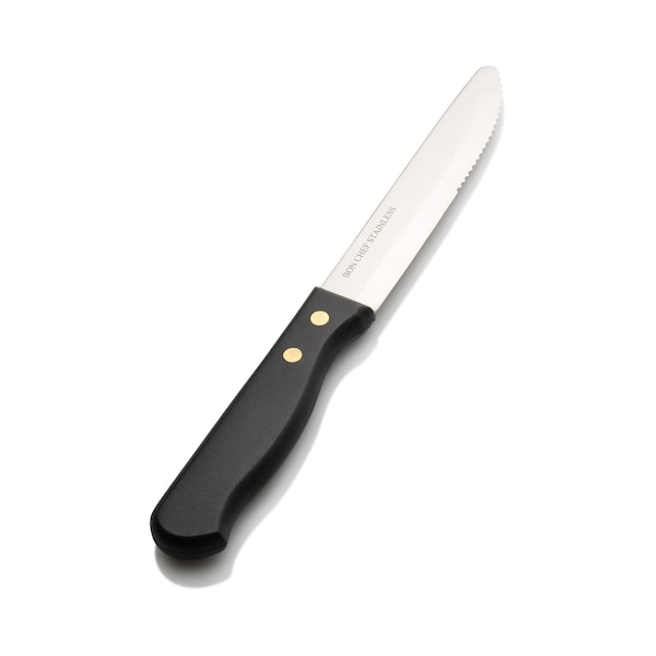 Bon Chef Gaucho, Steak Knife, Pp Handle, 5" Round Tip Blade, 13/0, 10" , set of 12 - S935