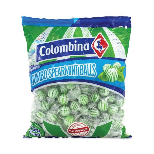Colombina Jumbo Bolitas de Menta, Bolsa de 381 oz, 120 Piezas - 10132
