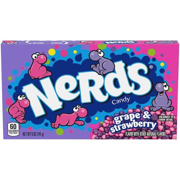 Nerds Nerds Caja de Uvas y Fresa Estados Unidos 5 oz., Paquete de 12 - 00079200766733U
