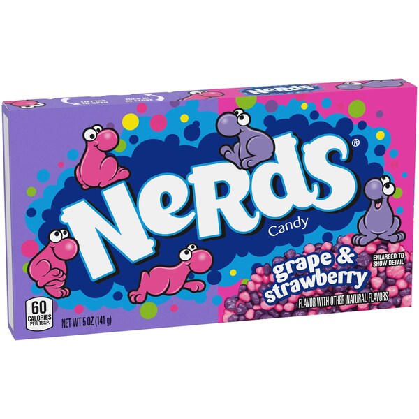 Nerds Nerds Caja de Uvas y Fresa Estados Unidos 5 oz., Paquete de 12 - 00079200766733U