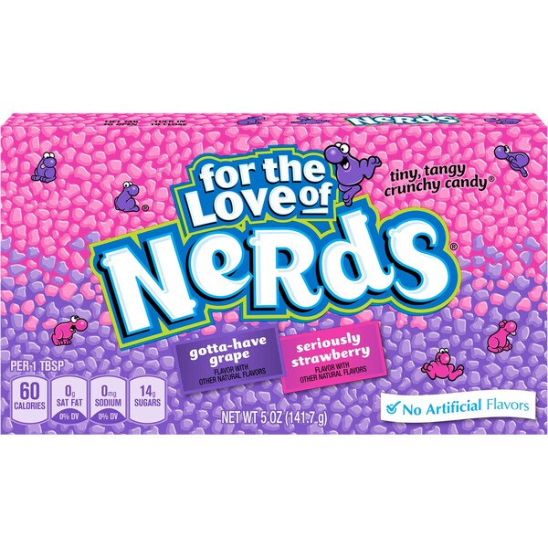 Nerds Nerds Caja de Uvas y Fresa Estados Unidos 5 oz., Paquete de 12 - 00079200766733U