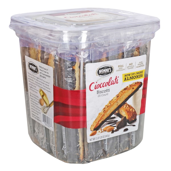 Nonnis Food Co Tinas de Biscotti Cioccolati, PK150 - 200169677