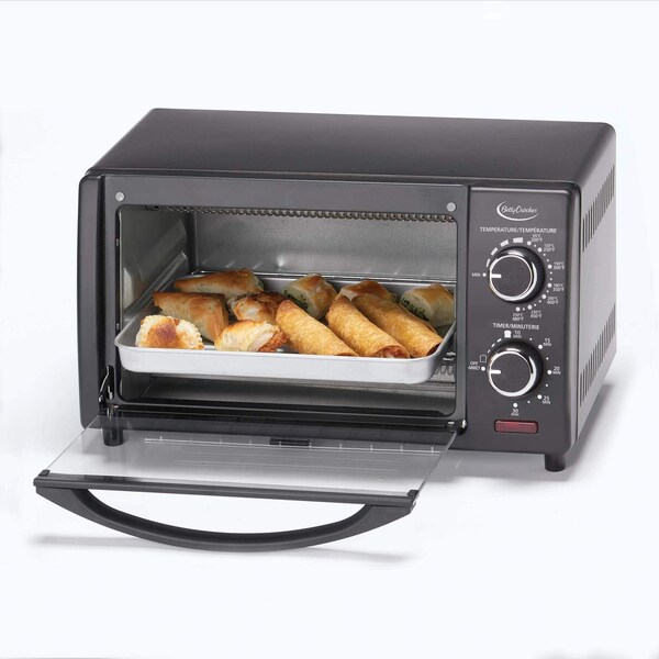 Betty Crocker Compact Toaster Oven, Pizza Oven with Toast & Bake - BC-1664CB